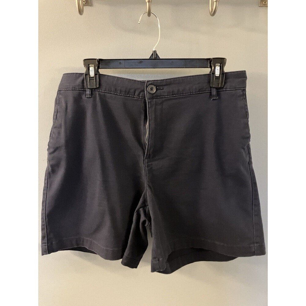 Basic Editions Womens Blue Shorts Size Medium Slash Pockets